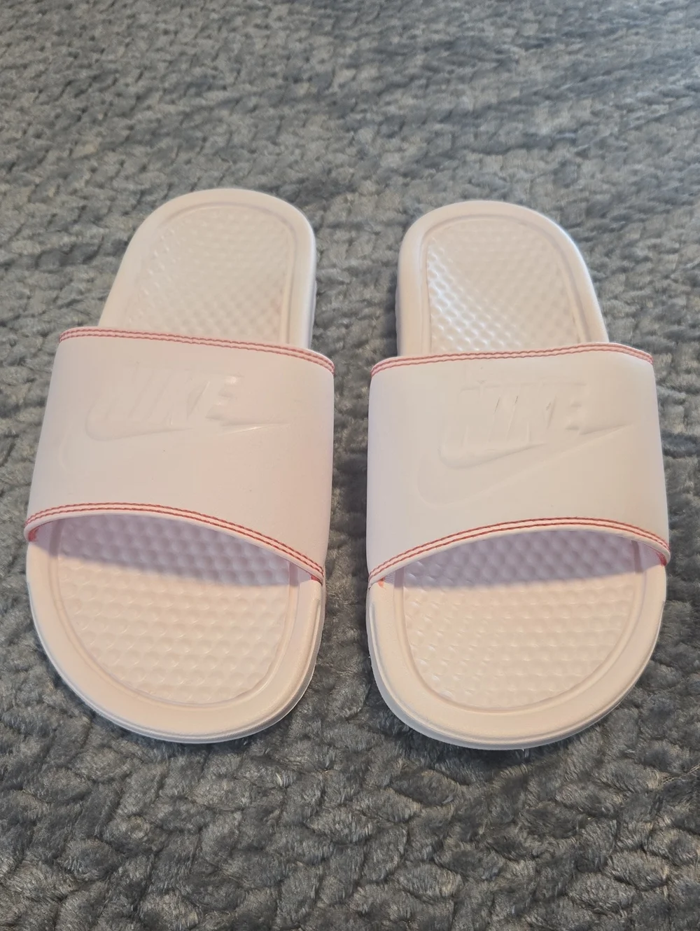 Nike Benassi JDI Slides Women’s 6 Light Blush Pink White 343881-115 New in Box